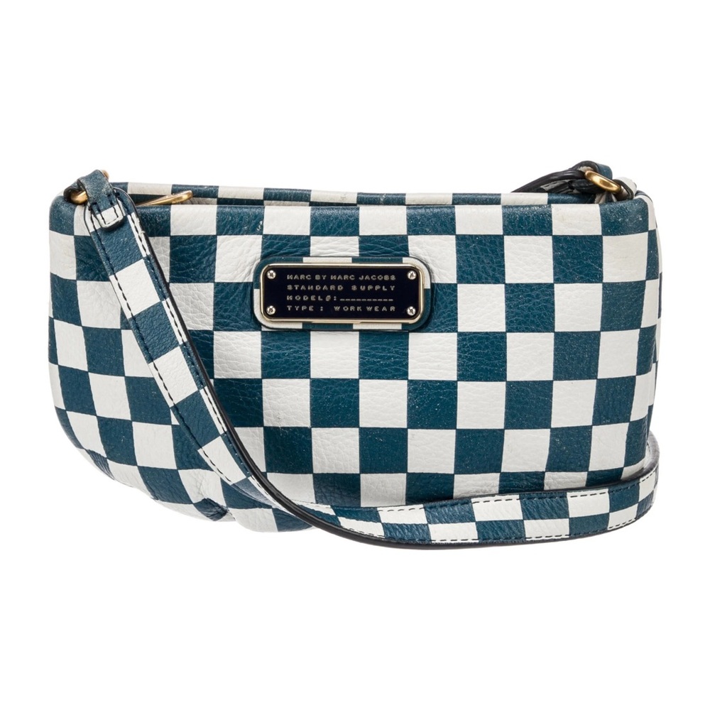 Marc Jacobs Checkered Leather Crossbody Purse